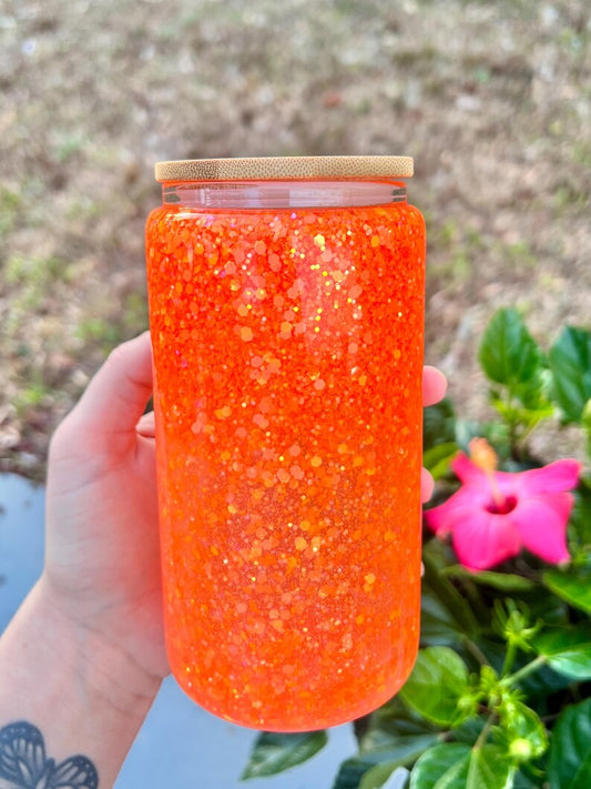 Clementine Crush Glow-in-the-Dark Snow Globe Tumbler