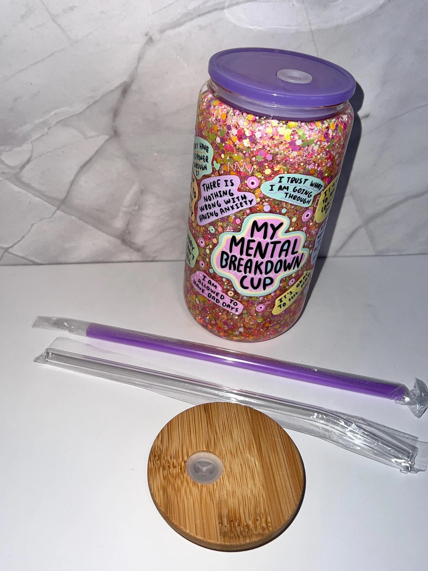 Mental Breakdown Snow Globe Tumbler